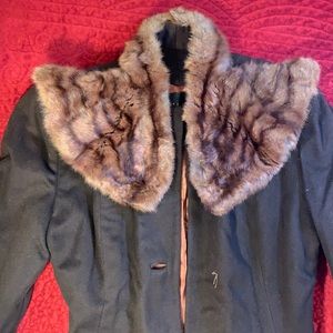 Vintage Frederick & Nelson Winter Coat w/ Fur